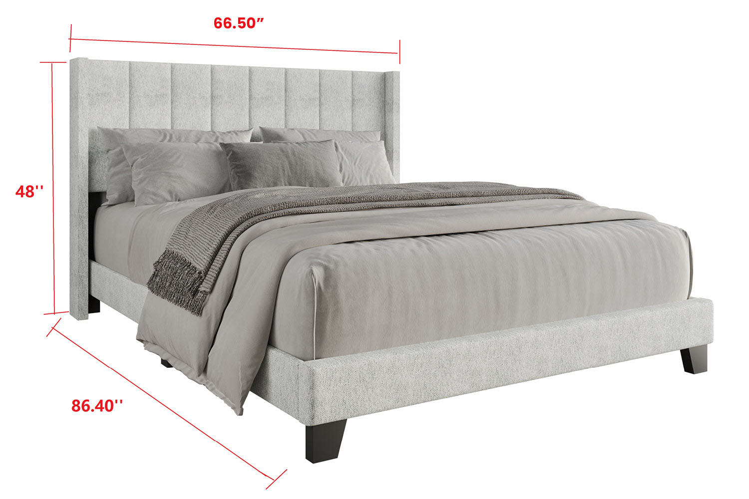 Aaron Bedroom White #0369W (QB-NS-CH-DR-MR) - Image 2