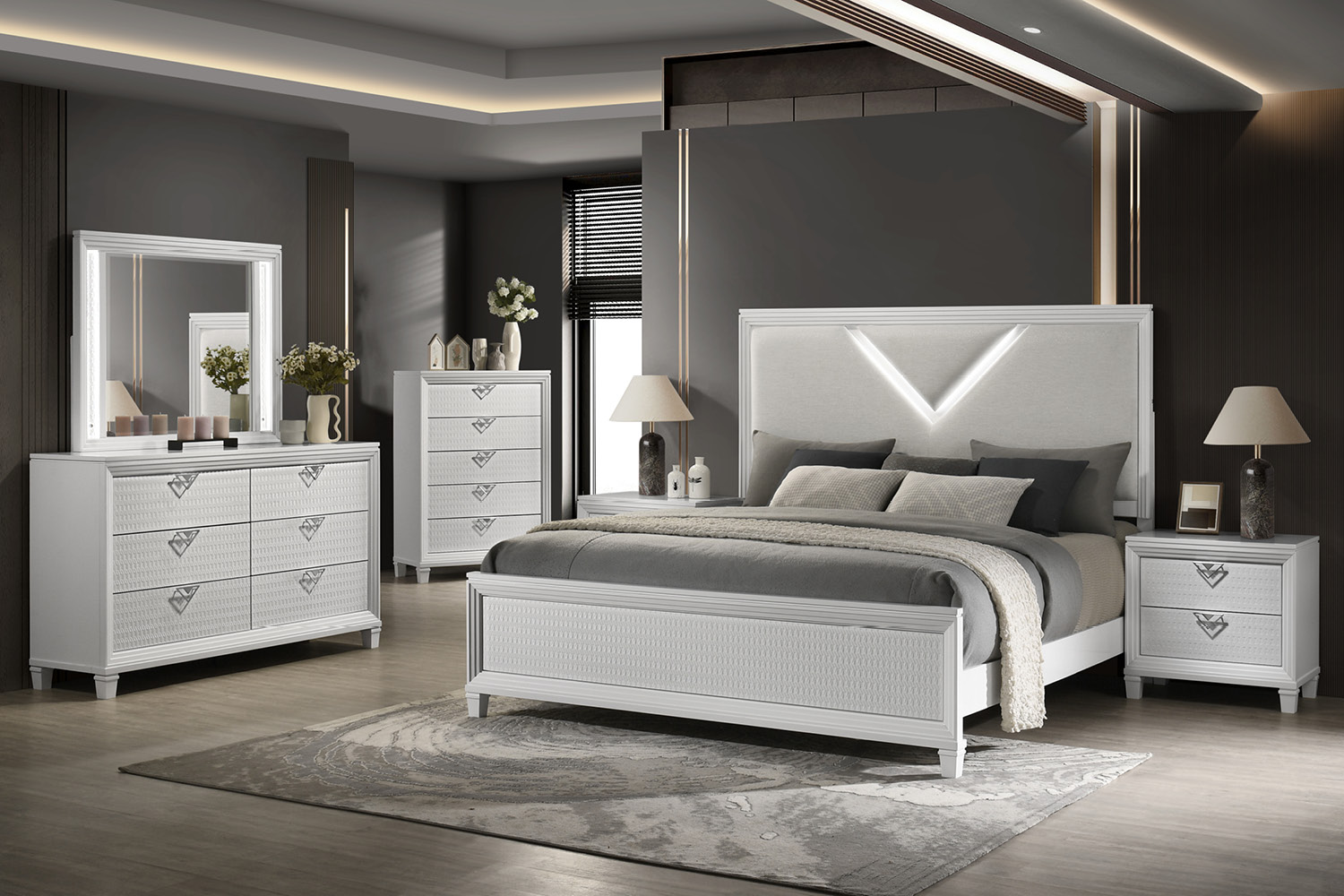 Viton Bedroom #0371A (QB-NS-CH-DR-MR)