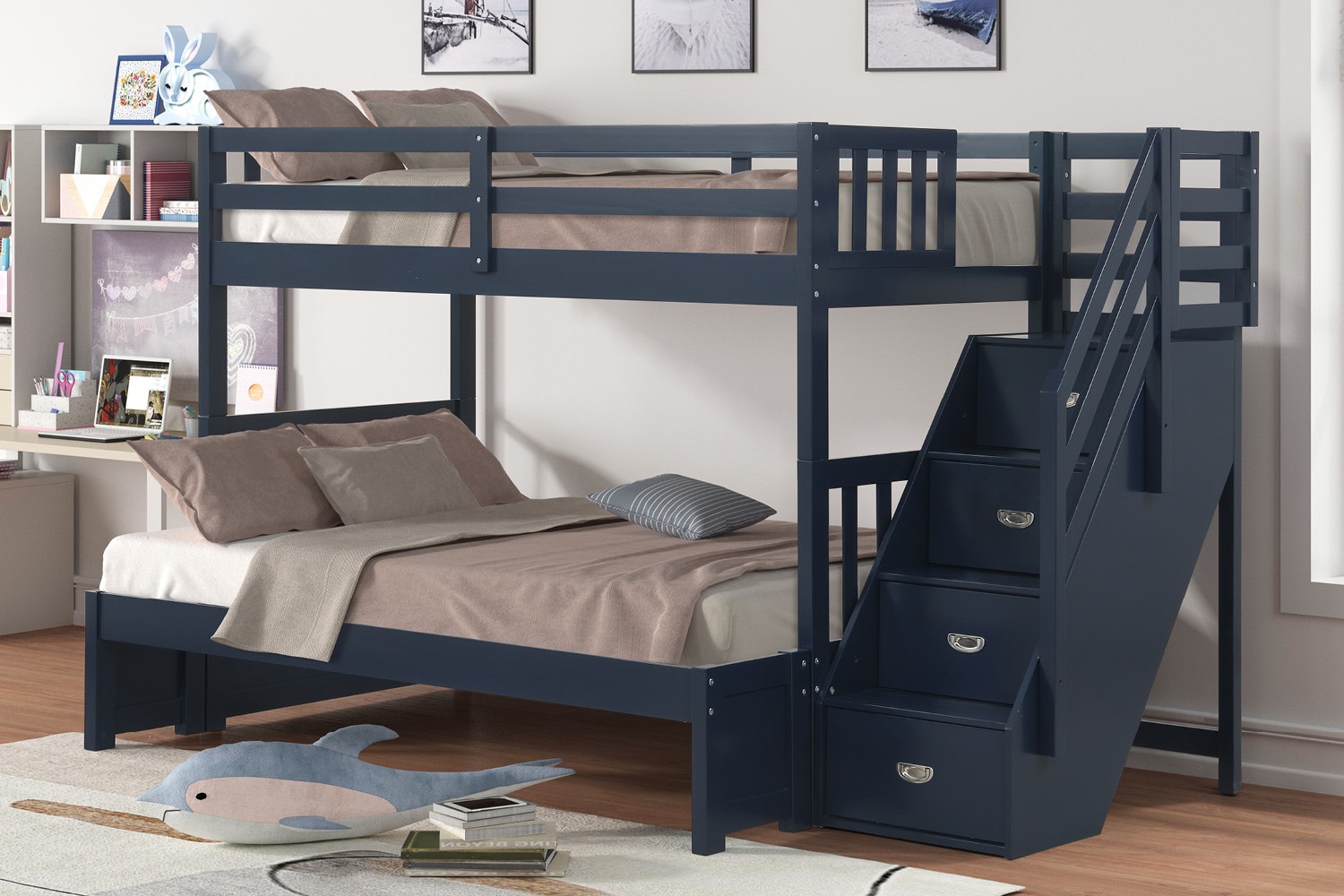 Billy Bunk bed #B917N (Stair Bunk with T/F Conversion) - Image 2