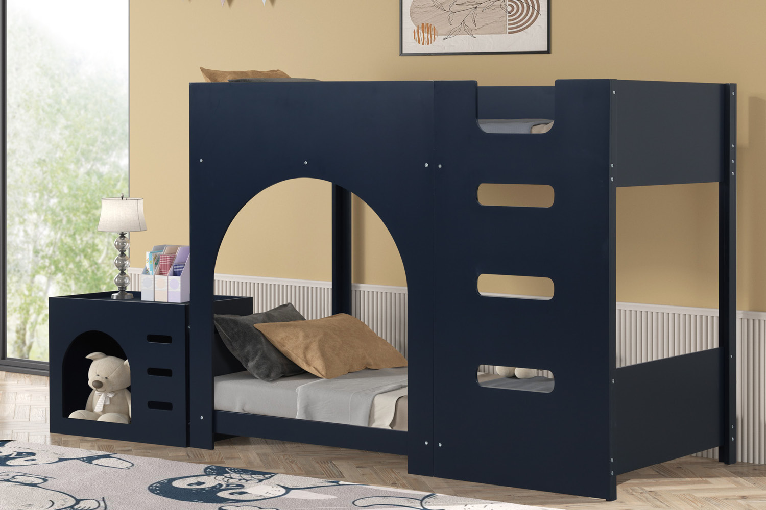 Brady Bunk bed #B918N (T/T Bunk with Dog House)