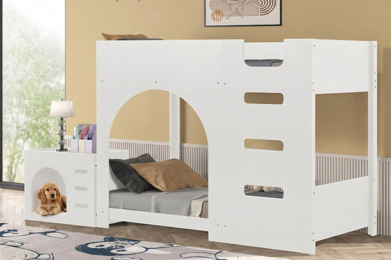 Wesly Bunk bed #B918W (T/T Bunk with Dog House) - Image 2