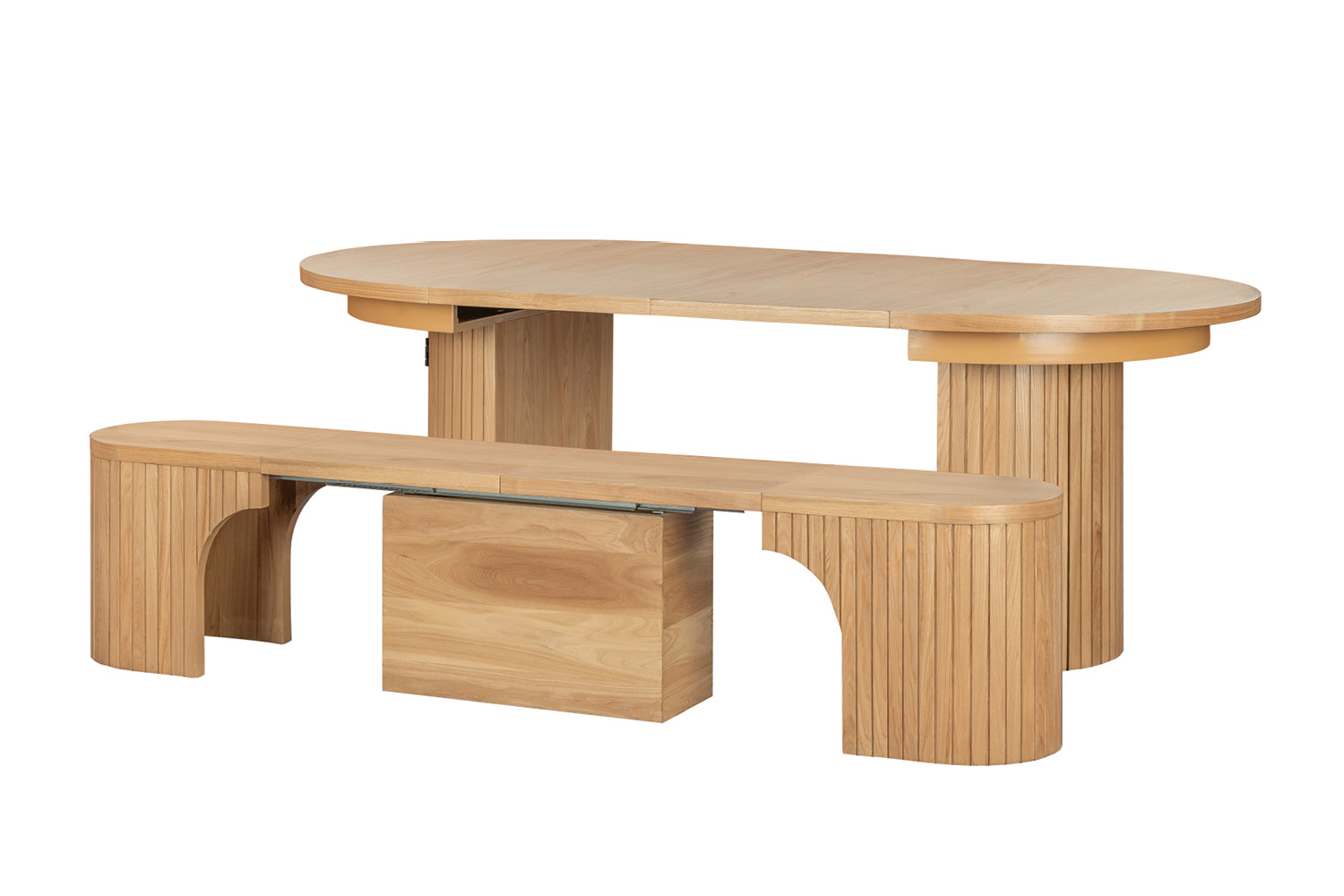 Leafy Dining #8609D (Extension Table + Extension Bench) - Image 9