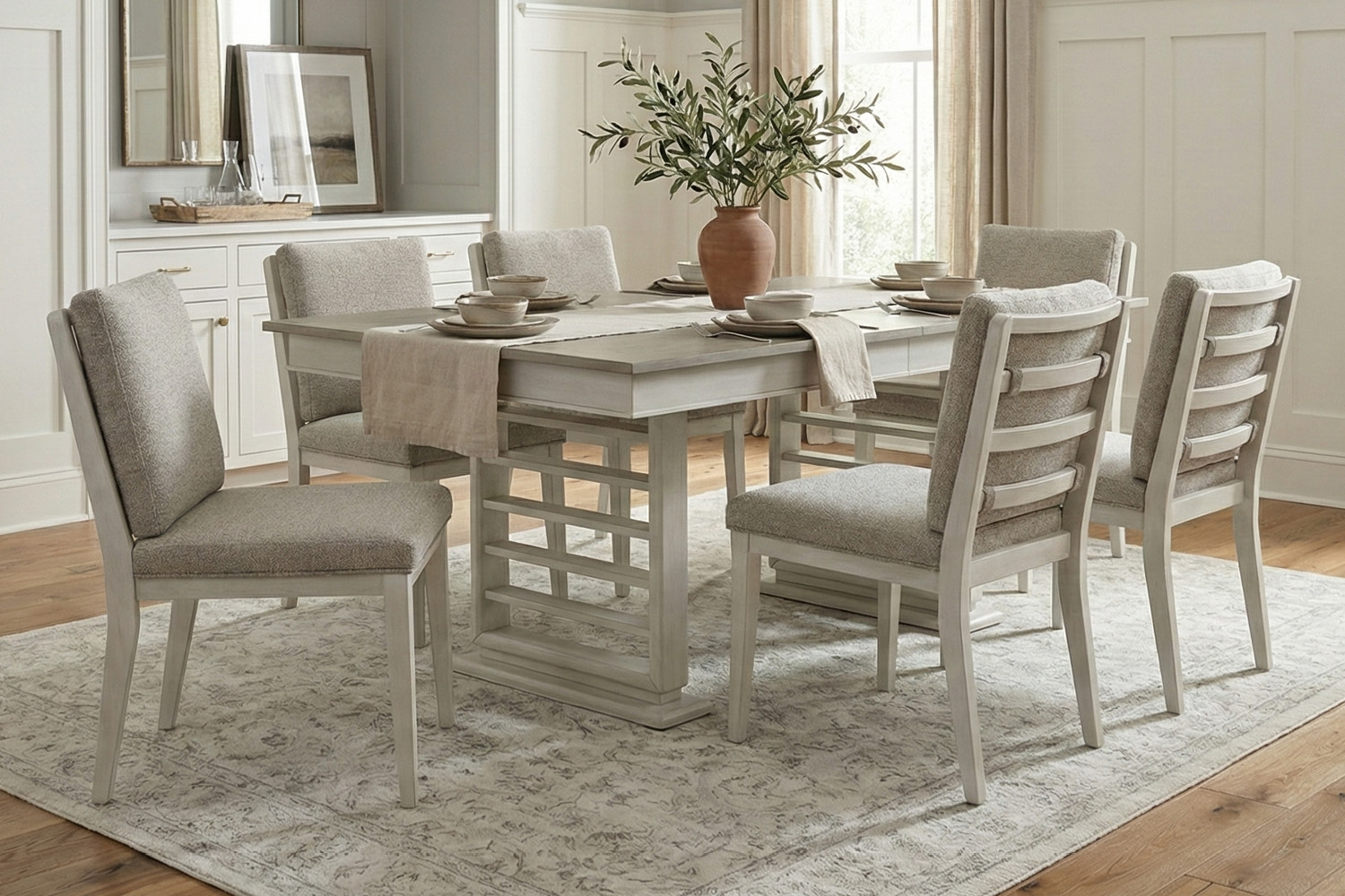 Shawn Dining #0531D (Table + 6 Chairs)