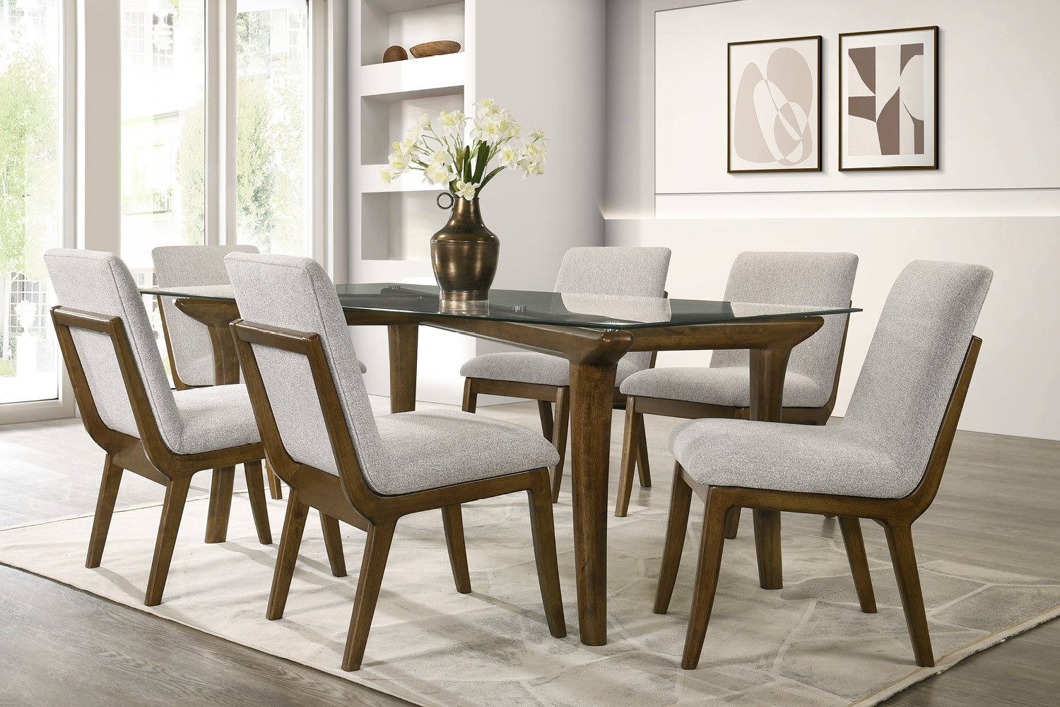 Jonah Dining #0527D (Table + 6 Chairs)
