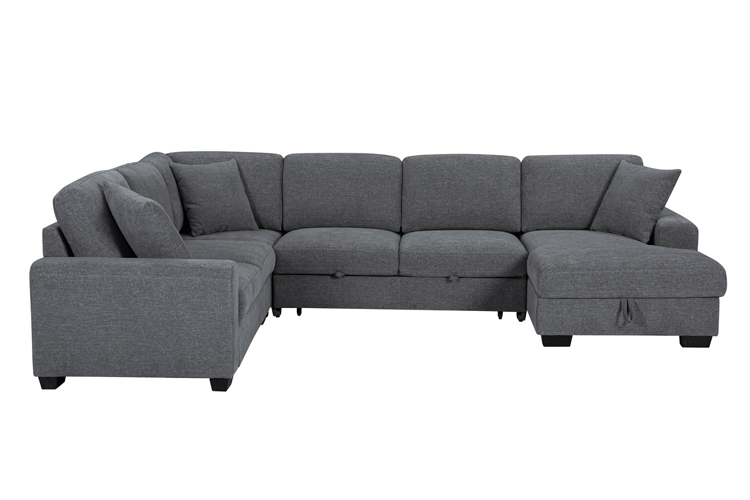 Dylan #U2548H (4-Pc Functional Sectional with Pop-Up Sleeper and Storage Chaise) - Image 3