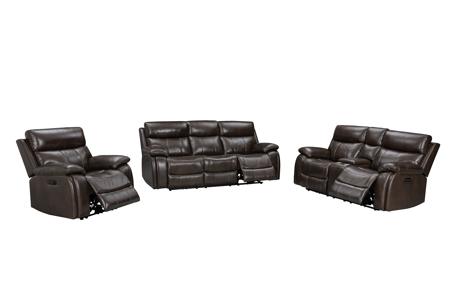 Fabio #U83113 (Leather P2 Power Motion Sofa) - Image 3