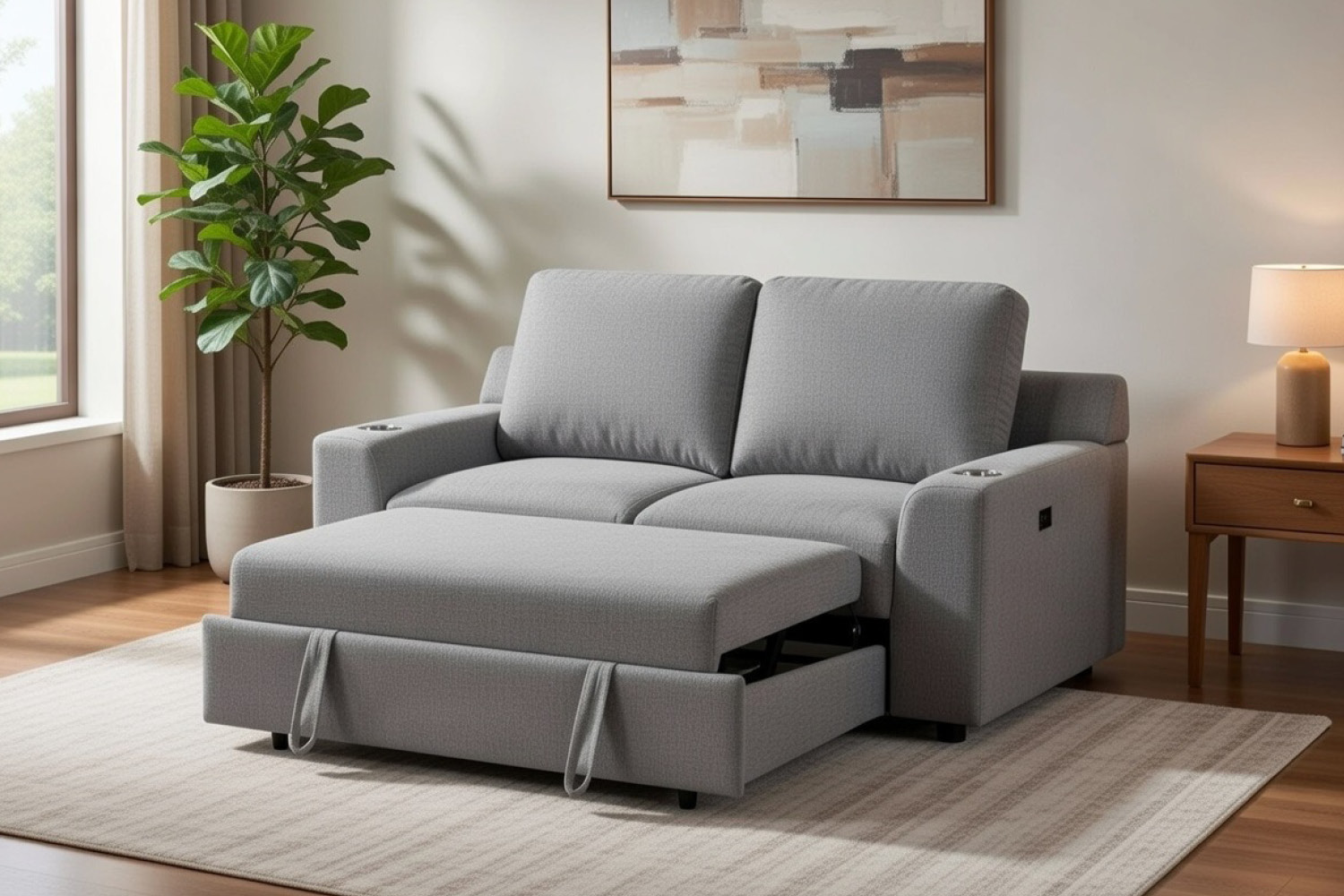 Bryce #U7323H (Sofa with Storage, 2 SS Cupholders & USB) - Image 2