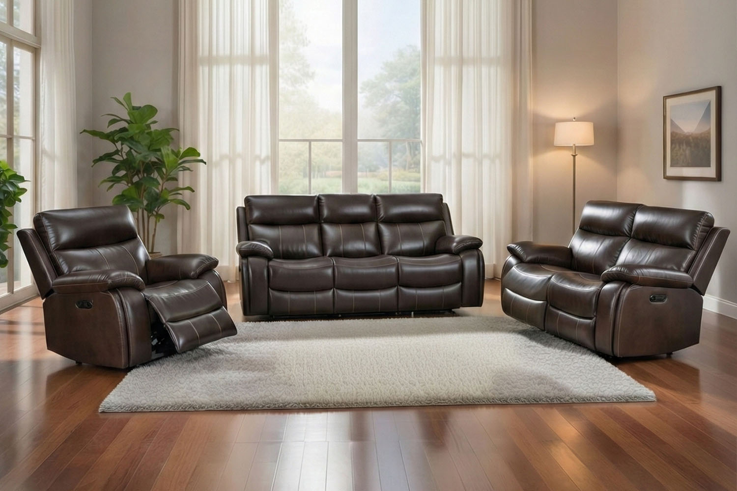 Fabio #U83113  (Leather P2 Power Motion Sofa)